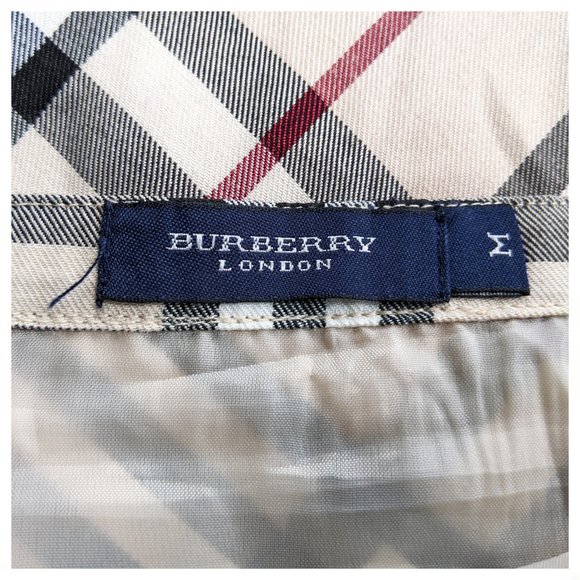 BURBERRY LONDON Nova Plaid A-Line Skirt M - Picture 7 of 10